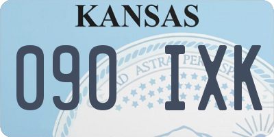 KS license plate 090IXK