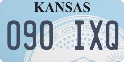 KS license plate 090IXQ