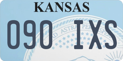 KS license plate 090IXS