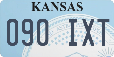 KS license plate 090IXT