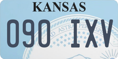 KS license plate 090IXV