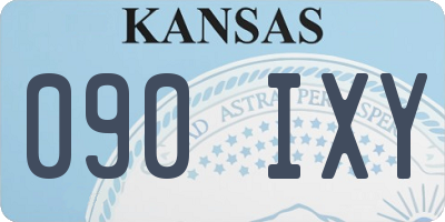 KS license plate 090IXY