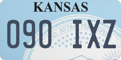 KS license plate 090IXZ