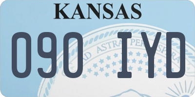 KS license plate 090IYD