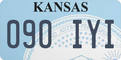 KS license plate 090IYI