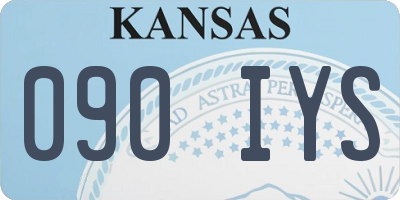 KS license plate 090IYS
