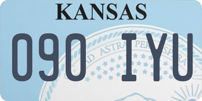 KS license plate 090IYU