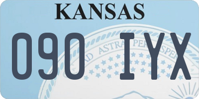 KS license plate 090IYX