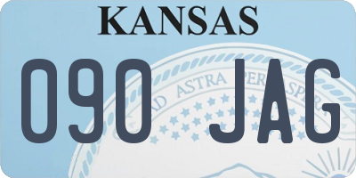 KS license plate 090JAG