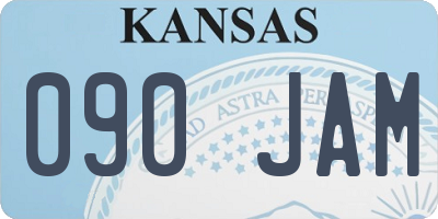 KS license plate 090JAM