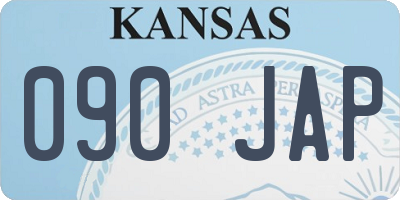 KS license plate 090JAP