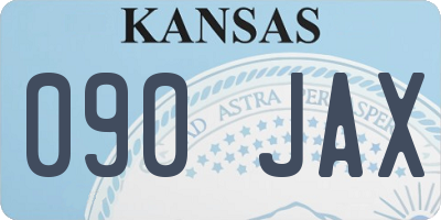 KS license plate 090JAX