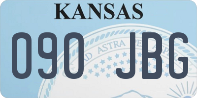 KS license plate 090JBG