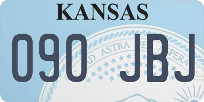 KS license plate 090JBJ