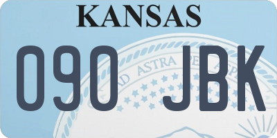 KS license plate 090JBK