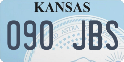 KS license plate 090JBS