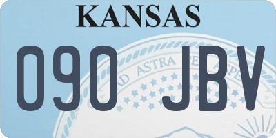 KS license plate 090JBV