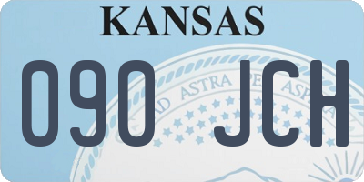 KS license plate 090JCH