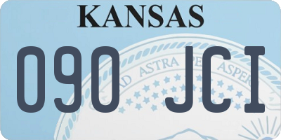 KS license plate 090JCI