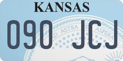 KS license plate 090JCJ