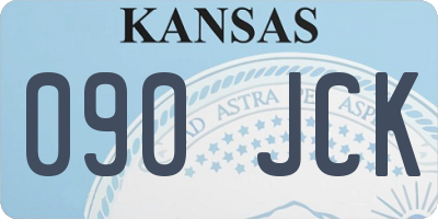KS license plate 090JCK