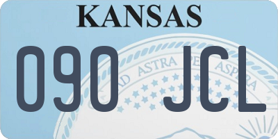 KS license plate 090JCL