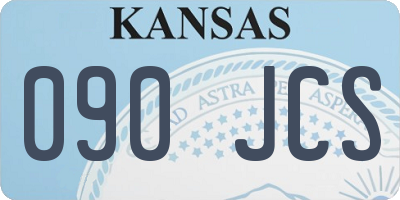 KS license plate 090JCS