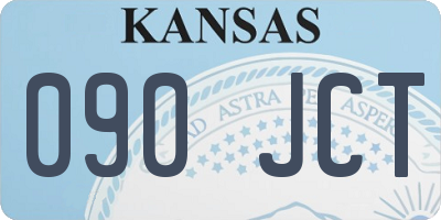 KS license plate 090JCT