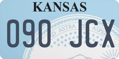 KS license plate 090JCX