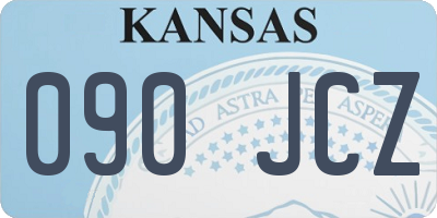 KS license plate 090JCZ