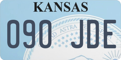 KS license plate 090JDE