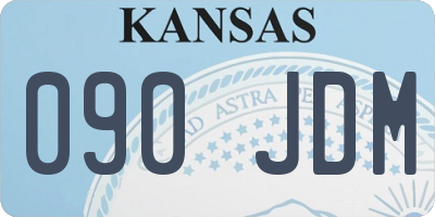 KS license plate 090JDM