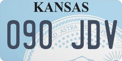 KS license plate 090JDV