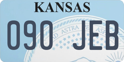 KS license plate 090JEB