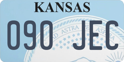 KS license plate 090JEC