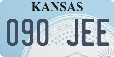 KS license plate 090JEE
