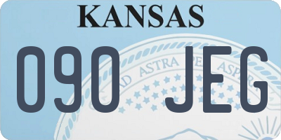 KS license plate 090JEG