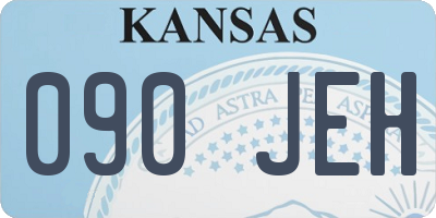 KS license plate 090JEH