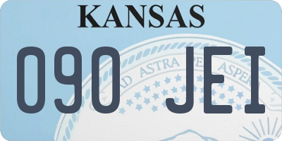 KS license plate 090JEI