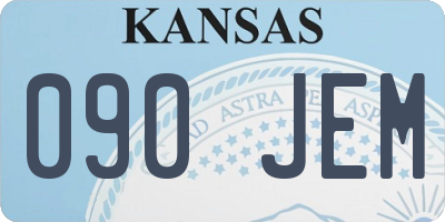 KS license plate 090JEM
