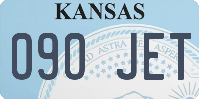 KS license plate 090JET