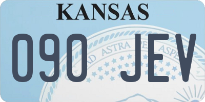 KS license plate 090JEV