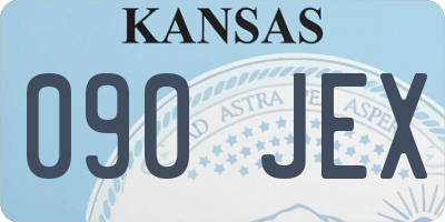 KS license plate 090JEX
