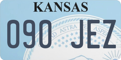 KS license plate 090JEZ