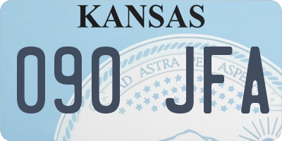 KS license plate 090JFA