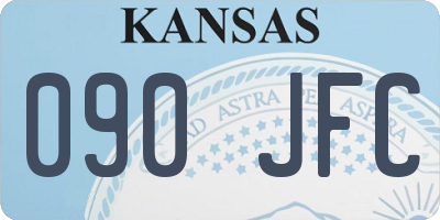 KS license plate 090JFC