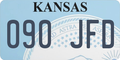 KS license plate 090JFD