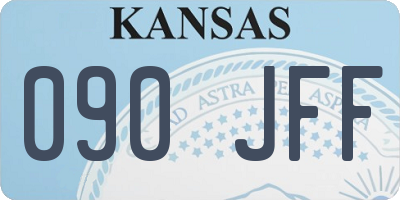 KS license plate 090JFF