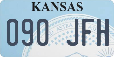 KS license plate 090JFH