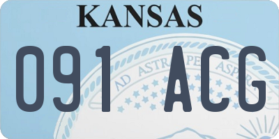 KS license plate 091ACG